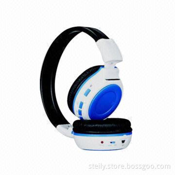 Newest SD/TF Card Reader Wireless Headphones/MP3 Headset with FM Radio and One Year Warranty